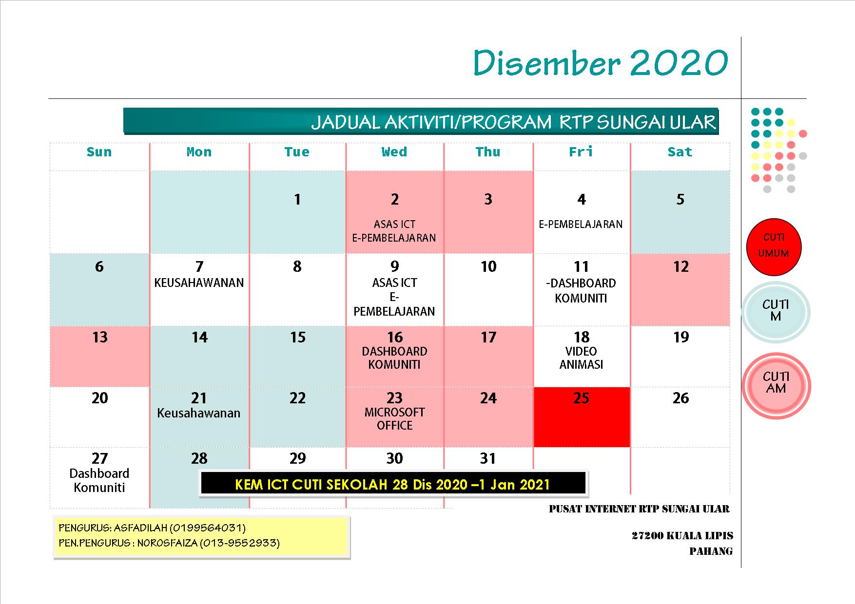 jadual akt dis2020